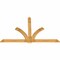 Ekena Millwork Redmond Rough Sawn Timber Gable Bracket, Western Red Cedar, 108"W x 68"H x 2"D x 6"F, 15/12 Pitch GBW108X68X0206RED00RWR - alternate 4